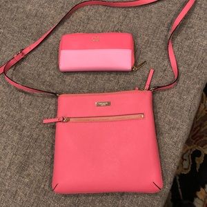 EUC Kate Spade crossbody purse and matching wallet